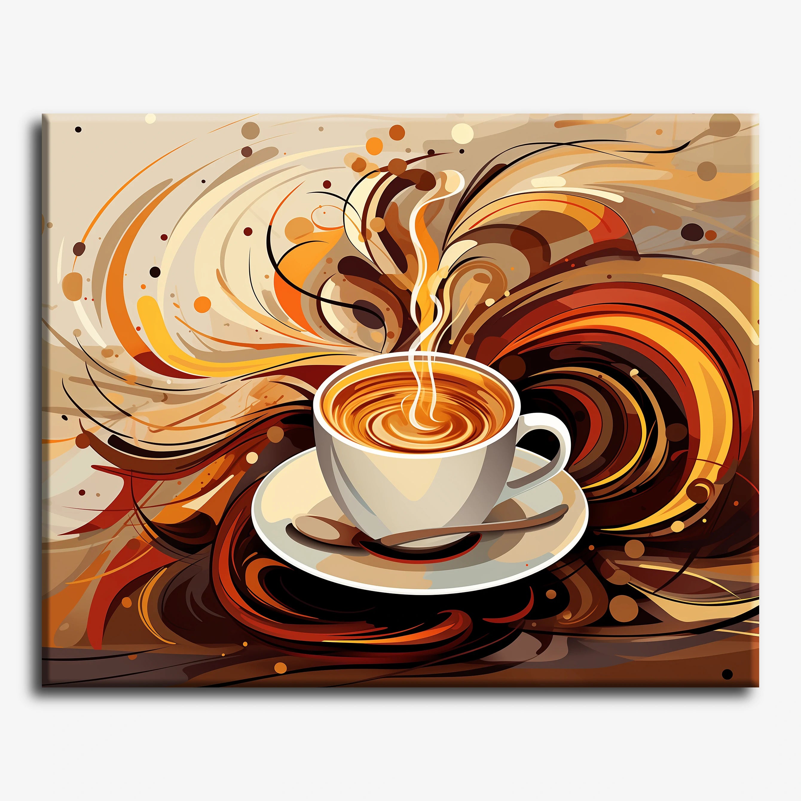 Retro Coffee Swirl