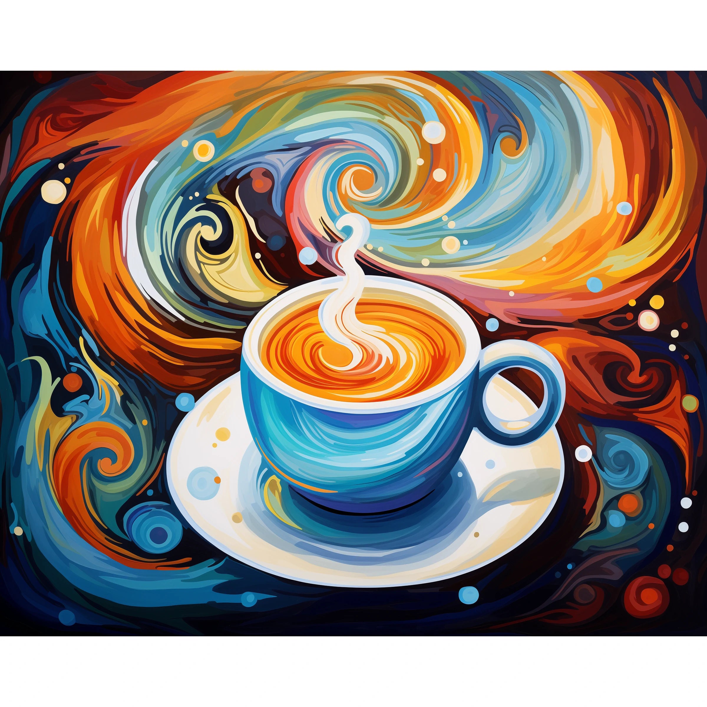 Vivid Coffee Swirl