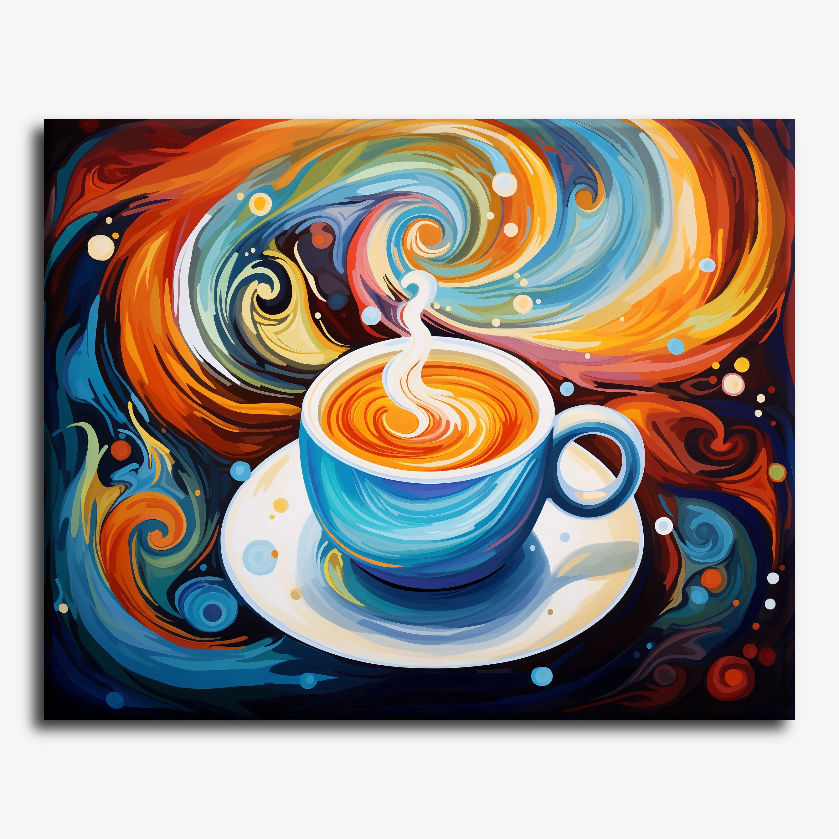 Vivid Coffee Swirl